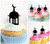 TA1111 Mosque Castle Cupcake Toppers Acrylique De Mariage Joyeux anniversaire pour Gâteau Partie Décoration 10 Pièces