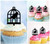 TA1118 Bird Cage Cupcake Toppers Acrylique De Mariage Joyeux anniversaire pour Gâteau Partie Décoration 10 Pièces