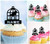 TA1118 Cage à oiseaux Cupcake Toppers Acrylique De Mariage Joyeux anniversaire pour Gâteau Partie Décoration 10 Pièces