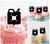 TA1123 Gasoline Can Cupcake Toppers Acrylique De Mariage Joyeux anniversaire pour Gâteau Partie Décoration 10 Pièces