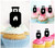 TA1124 Gas Cylinder Cupcake Toppers Acrylique De Mariage Joyeux anniversaire pour Gâteau Partie Décoration 10 Pièces