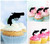 TA1128 Short Revolvers Gun Cupcake Toppers Acrylique De Mariage Joyeux anniversaire pour Gâteau Partie Décoration 10 Pièces