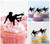 TA1139 Jump Skateboard Stunt Cupcake Toppers Acrylique De Mariage Joyeux anniversaire pour Gâteau Partie Décoration 10 Pièces