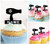 TA1141 Sèche-cheveux Blow Cupcake Toppers Acrylique De Mariage Joyeux anniversaire pour Gâteau Partie Décoration 10 Pièces