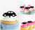 TA1144 Vintage Car Cupcake Toppers Acrylique De Mariage Joyeux anniversaire pour Gâteau Partie Décoration 10 Pièces