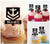 TA1152 Ancre de marine militaire Symbole Cupcake Toppers Acrylique De Mariage Joyeux anniversaire pour Gâteau Partie Décoration 10 Pièces