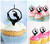 TA1158 Circus Pole Dance Cupcake Toppers Acrylique De Mariage Joyeux anniversaire pour Gâteau Partie Décoration 10 Pièces