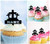 TA1168 Pierre tombale Cimetière Cupcake Toppers Acrylique De Mariage Joyeux anniversaire pour Gâteau Partie Décoration 10 Pièces