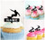 TA1174 Surfer Homme Cupcake Toppers Acrylique De Mariage Joyeux anniversaire pour Gâteau Partie Décoration 10 Pièces