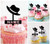 TA1183 Chapeau voyageur Cupcake Toppers Acrylique De Mariage Joyeux anniversaire pour Gâteau Partie Décoration 10 Pièces