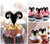 TA1187 Sheep Head Cupcake Toppers Acrylique De Mariage Joyeux anniversaire pour Gâteau Partie Décoration 10 Pièces