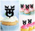 TA1198 Cute Deer Head Cupcake Toppers Acrylique De Mariage Joyeux anniversaire pour Gâteau Partie Décoration 10 Pièces