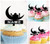 TA1199 Croissant de lune Cupcake Toppers Acrylique De Mariage Joyeux anniversaire pour Gâteau Partie Décoration 10 Pièces