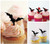 TA1200 Flying Bat Cupcake Toppers Acrylique De Mariage Joyeux anniversaire pour Gâteau Partie Décoration 10 Pièces