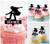 TA1203 Skateboard girl Cupcake Toppers Acrylique De Mariage Joyeux anniversaire pour Gâteau Partie Décoration 10 Pièces