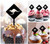 TA1227 Kangaroo Warning Sign Cupcake Toppers Acrylique De Mariage Joyeux anniversaire pour Gâteau Partie Décoration 10 Pièces