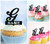 TA1228 alphabet G Cupcake Toppers Acrylique De Mariage Joyeux anniversaire pour Gâteau Partie Décoration 10 Pièces