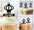 TA1245 Lanterne lumière papier Cupcake Toppers Acrylique De Mariage Joyeux anniversaire pour Gâteau Partie Décoration 10 Pièces