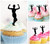 TA1254 Fitness Female Cupcake Toppers Acrylique De Mariage Joyeux anniversaire pour Gâteau Partie Décoration 10 Pièces