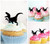 TA1261 Raptor Dinosaur Cupcake Toppers Acrylique De Mariage Joyeux anniversaire pour Gâteau Partie Décoration 10 Pièces