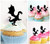 TA1264 Standing Dragon Cupcake Toppers Acrylique De Mariage Joyeux anniversaire pour Gâteau Partie Décoration 10 Pièces