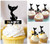 TA1266 Queue de sirène poisson Cupcake Toppers Acrylique De Mariage Joyeux anniversaire pour Gâteau Partie Décoration 10 Pièces