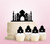TC0230 Taj Mahal Cake Cupcake Toppers Acrylique De Mariage Joyeux pour Gâteau Partie Décoration 11 Pièces