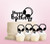 TC0251 Happy Birthday Headphone Cake Cupcake Toppers Acrylique De Mariage Joyeux pour Gâteau Partie Décoration 11 Pièces