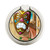 S1702 Tiki Man Toilet Graphique Porte-Bague et Pop Up Grip doigt Socket Support