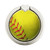 S3031 Yellow Softball Ball Graphique Porte-Bague et Pop Up Grip doigt Socket Support