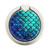 S3047 Green Mermaid Fish Scale Graphique Porte-Bague et Pop Up Grip doigt Socket Support