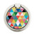 S3049 Triangles Vibrant Colors Graphique Porte-Bague et Pop Up Grip doigt Socket Support