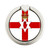 S3089 Flag of Northern Ireland Graphique Porte-Bague et Pop Up Grip doigt Socket Support
