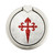 S3200 Order of Santiago Cross of Saint James Graphique Porte-Bague et Pop Up Grip doigt Socket Support