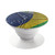 S3297 Brazil Flag Vintage Football Graphic Graphique Porte-Bague et Pop Up Grip doigt Socket Support