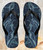 FA0351 Light Blue Marble Stone Graphic Printed Tongs Sandales Slipper été Plage Flip Flops Unisex