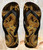 FA0354 Chinese Gold Dragon Printed Tongs Sandales Slipper été Plage Flip Flops Unisex