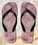 FA0364 Pink Marble Texture Tongs Sandales Slipper été Plage Flip Flops Unisex