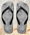 FA0366 Gray Marble Texture Tongs Sandales Slipper été Plage Flip Flops Unisex