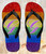 FA0387 Rainbow LGBT Gay Pride Flag Tongs Sandales Slipper été Plage Flip Flops Unisex