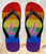 FA0388 Rainbow LGBT Lesbian Pride Flag Tongs Sandales Slipper été Plage Flip Flops Unisex