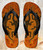 FA0389 Lizard Aboriginal Art Tongs Sandales Slipper été Plage Flip Flops Unisex