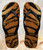 FA0419 Tiger Stripes Graphic Printed Tongs Sandales Slipper été Plage Flip Flops Unisex