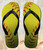 FA0428 Yellow Softball Ball Tongs Sandales Slipper été Plage Flip Flops Unisex