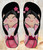 FA0436 Japan Girl Hina Doll Kimono Sakura Tongs Sandales Slipper été Plage Flip Flops Unisex