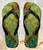FA0448 Lizard Skin Graphic Printed Tongs Sandales Slipper été Plage Flip Flops Unisex