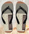 FA0471 FM AM Wooden Receiver Graphic Tongs Sandales Slipper été Plage Flip Flops Unisex