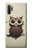 S0360 Coffee Owl Etui Coque Housse pour Samsung Galaxy Note 10 Plus