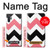 S1849 Rose Noir Chevron Zigzag Etui Coque Housse pour Samsung Galaxy Note 10 Plus