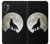 S1981 Wolf Howling at The Moon Etui Coque Housse pour Samsung Galaxy Note 10 Plus